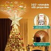 Aoibox Christmas Tree Topper Lighted 6 LED Projection Modes 3D Gold Star Rotating Projector 10 x 10 x 2 in 1 Piece with 3m Cord - 3 of 4