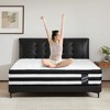 NicBex 12Inch Memory Foam Mattress,Individual Pocket Spring Hybrid Mattress with Breathable Cool Cover for Adults,Teens,White - 2 of 4