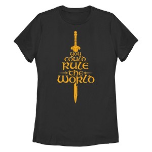 Women's The Lord of the Rings: The War of the Rohirrim You Could Rule the World Sword T-Shirt - 1 of 4