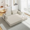 Racxily Convertible Sofa Bed with Pillow - Corduroy Folding Couch, Loveseat Sofa for Living Room, Bedroom, Lounge - 3 of 4