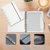 Unique Bargains PP Waterproof Frosted 6 Ring Round Binder Cover for Meeting Folder 2 Pcs - 3 of 4