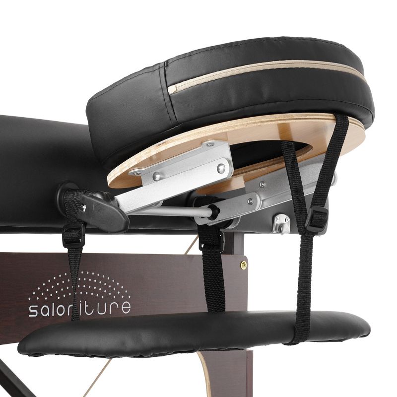 Saloniture Professional Portable Lightweight Bi-Fold Massage Table with Reiki Panels, 2 of 8