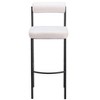 Zuo Livorno Barstool (Set of 2) Ivory - 3 of 4
