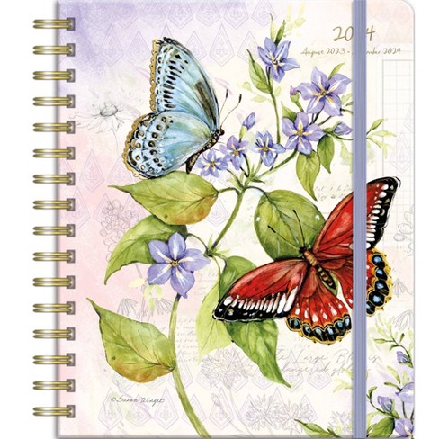 Wild Flowers 2023/2024 Big Size Weekly Planner 17 Months