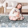 Machine Washable Area Rugs, Vintage Printed Accent Carpet with Non-Slip Backing, Stain-Resistant Oriental Floor Carpet - 3 of 4
