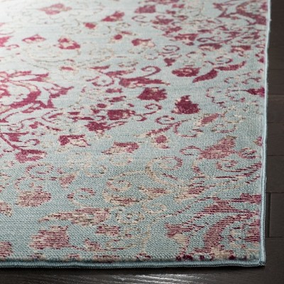 Aria ARA172 Power Loomed Area Rug - Blue/Multi - 8'x10' - Safavieh.