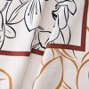 Anna-Kaci Women's Outlined Floral Print Square Ring Scarf with Soft Silky Fabric Lightweight Versatile Neck and Hair Accessory - 4 of 4