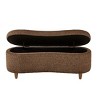Sapphtopaz Storage Bench Storage Ottoman Storage Organizer Padded Seat Cushion Ottoman with Storage for Living Room, Bedroom - 2 of 4