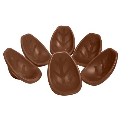 ECR4Kids Leaf Floor Seat, Chocolate, 6-Piece
