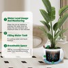Dia Round Self-Watering Planter (10" Pot Opening) with Drainage & Water Monitor - 4 of 4