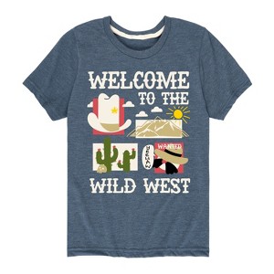 Boys' - Instant Message - Welcome To The Wild West Short Sleeve Graphic T-Shirt - 1 of 4