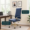 LeisureMod Benmar High-Back Leather Office Chair with Swivel, Tilt, Adjustable Height, Ergonomic Design for Home Office, Study, or Workspace - 3 of 4