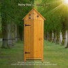 Gulches 30.3"L X 21.3"W X 70.5"H Outdoor Storage Cabinet Tool Shed Wooden Garden Shed  Natural - 4 of 4
