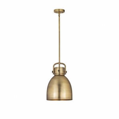 Newton Bell - 1 Light Pendant In Industrial Style-16.75 Inches Tall and 10 Inches Wide
