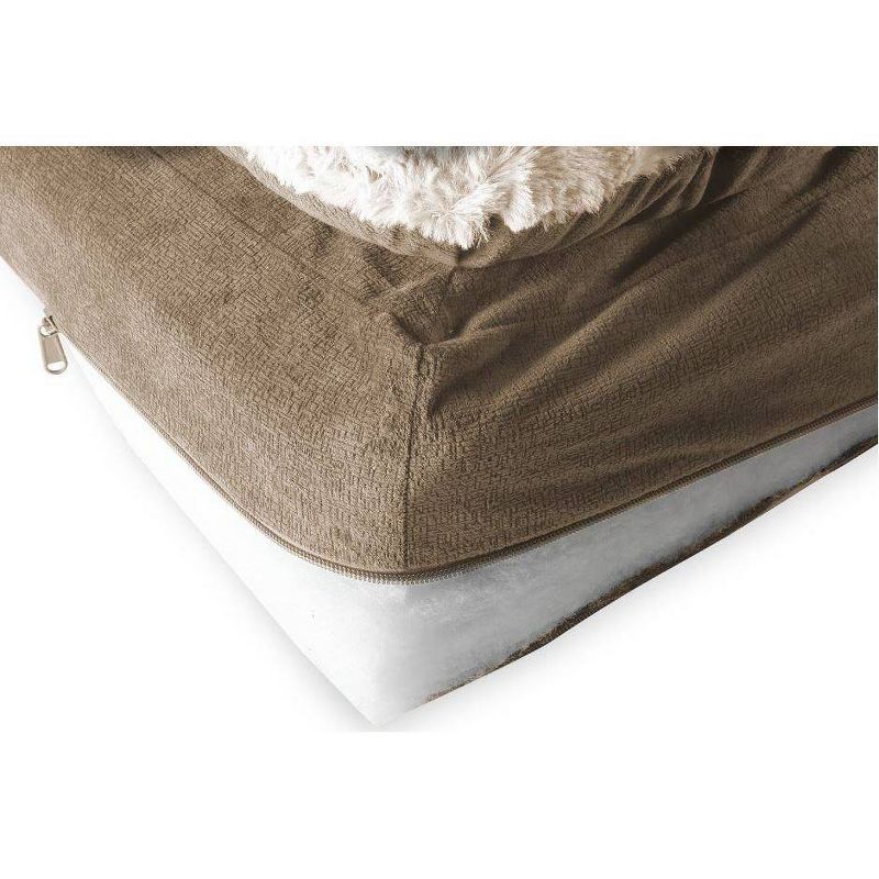 Canine Creations Pillow Top Rectancle Dog Bed - XL - Mushroom, 3 of 6