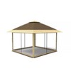 12x12 Pop Up Gazebo Instant Canopy Tent with Netting 4 Stanbags Outdoor Shelter for Lawn, Garden, Backyard, Deck (Khaki + Dark Khaki) - 3 of 4