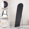 Runesay Floor Standing Mirror, Wall Mirror with Stand Aluminum Alloy Thin Frame - 3 of 4