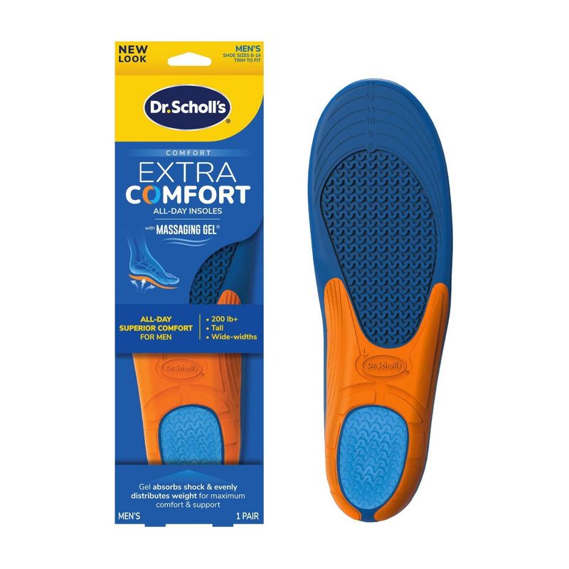 Dr. Scholl&#39;s Extra Comfort All-Day Men&#39;s Trim To Fit Insoles - 1pair - Size (8-14), 1 of 13