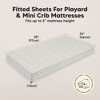 KeaBabies Mini Crib Sheets for Baby Girls, Boys, 2-Pack Soothe Pack and Play Sheets Fitted, Organic Pack N Play Mattress Sheet - 3 of 4
