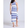 Women's Crew Neck Sleeveless Racerback Maternity Midi Dress | Motherhood Maternity - 2 of 4
