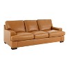 Home Imports Emporium Genuine Leather Living Room Set – Sofa Sets with Goose Feather Cushions and Mid-Century Modern Design - 4 of 4