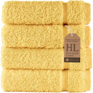 Hawmam Linen Washcloth Linen Set Original Turkish Cotton, Hotel Quality for Maximum Softness & Absorbency Face Towels for Hand, Kitchen & Cleaning - 1 of 4