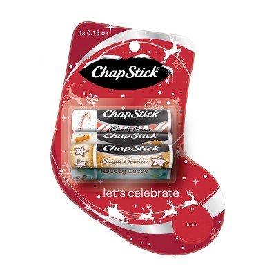 Chapstick Holiday Winter Stocking Lip Balm - 4ct