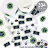 Big Dot of Happiness Kentucky Horse Derby - Mini Candy Bar Wrappers, Round Candy Stickers & Circle Stickers - Party Candy Favor Sticker Kit - 304 Pcs - 2 of 4