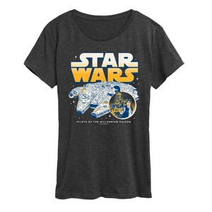 Women's - Star Wars - Han Chewy Mil Falc Short Sleeve Graphic T-Shirt - 1 of 4