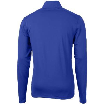 Cutter & Buck Virtue Eco Pique Recycled Quarter Zip Mens Big & Tall Pullover - Tour Blue - 3XB — фото 2