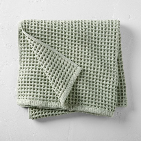 target green bath towels