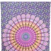 HomeRoots 80" X 56" Purple Pink And Yellow Mandala Cotton Hanging Tapestry - 4 of 4