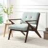 MAYEERTY 30" Mid-Century Modern Accent Chair, Plush Cushions Angled Arm Solid Wood Frame Ergonomic Design, Living Room Bedroom Office - 2 of 4