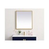 Elegant Lighting Pier 24x36 inch LED Mirror with Adjustable Color Temperature 3000K/4200K/6400K in Brass - 2 of 4