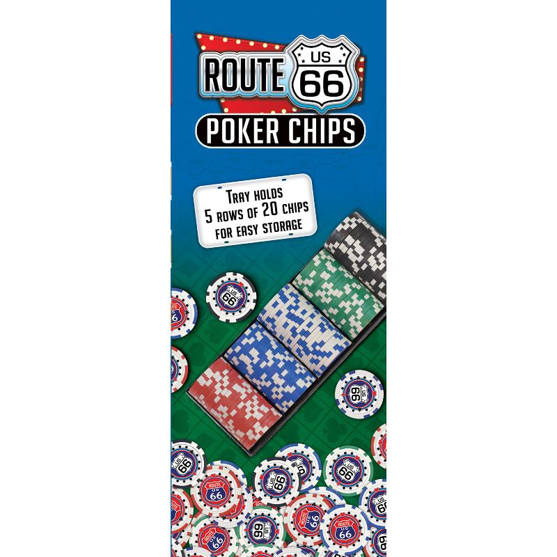 MasterPieces Casino Style 100 Piece Poker Chip Set - Route 66, 3 of 6