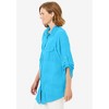 Woman Within Plus Size Cotton Gauze Bigshirt - 4 of 4