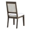 Hardwood Solids and Veneers Padded Side Chair (Set of 2) with Upholstered Seat and Back, Wood-Framed Construction, and Washed Oak Finish - 3 of 4