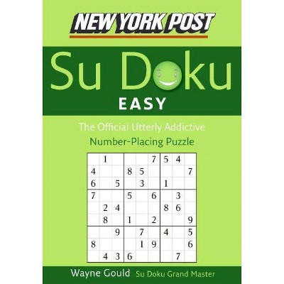 New York Post Easy Su Doku - (New York Post Su Doku) by  Wayne Gould (Paperback)