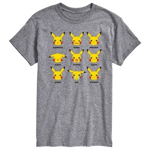 Men's - Pokémon - Moody Pikachu Short Sleeve Graphic T-Shirt - 1 of 4