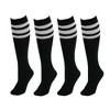 CTM Striped Top Ribbed Tube Socks (4 Pair Pack) - image 2 of 2