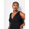 Rebdolls Women's Blythe Tie Strap Ruffle Hem Mini Skater Dress - 3 of 4