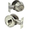 J&V TEXTILES Single Cylinder Deadbolt in Satin Nickel - 2 of 3