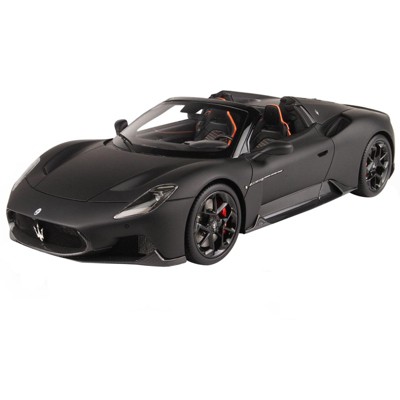 Maserati MC20 Cielo Nero Opaco Matt Black with DISPLAY CASE Limited Edition to 40 pieces Worldwide 1/18 Model Car by BBR
