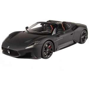 Maserati MC20 Cielo Nero Opaco Matt Black with DISPLAY CASE Limited Edition to 40 pieces Worldwide 1/18 Model Car by BBR - 1 of 4