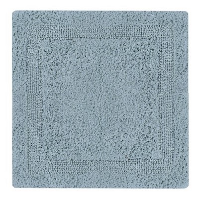 Lux Blue 100% Cotton Reversible Bath Rug 24" x 40"