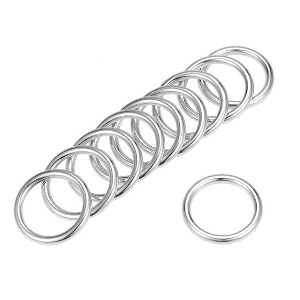Unique Bargains Zinc Alloy Craft DIY Hardware Bag Accessories O-Ring Buckles 25 Pcs - 1 of 3