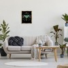 Stupell Industries Luna Moth with Florals Black Framed Floater Canvas Wall Art - 2 of 4