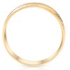 Pompeii3 14k Yellow Gold Mens 6mm Hand Etched Wedding Anniversary Band - 3 of 4