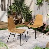 Christopher Knight Home Wtroup Rattan Webbing Iron Frame Dining Chair - 2 of 4