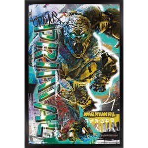 Trends International Hasbro Transformers: Rise of the Beasts - Optimus Primal Graffiti Framed Wall Poster Prints - 1 of 4